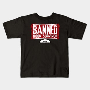 Banned Book Banned Book Survivor Bookworm Gift Kids T-Shirt